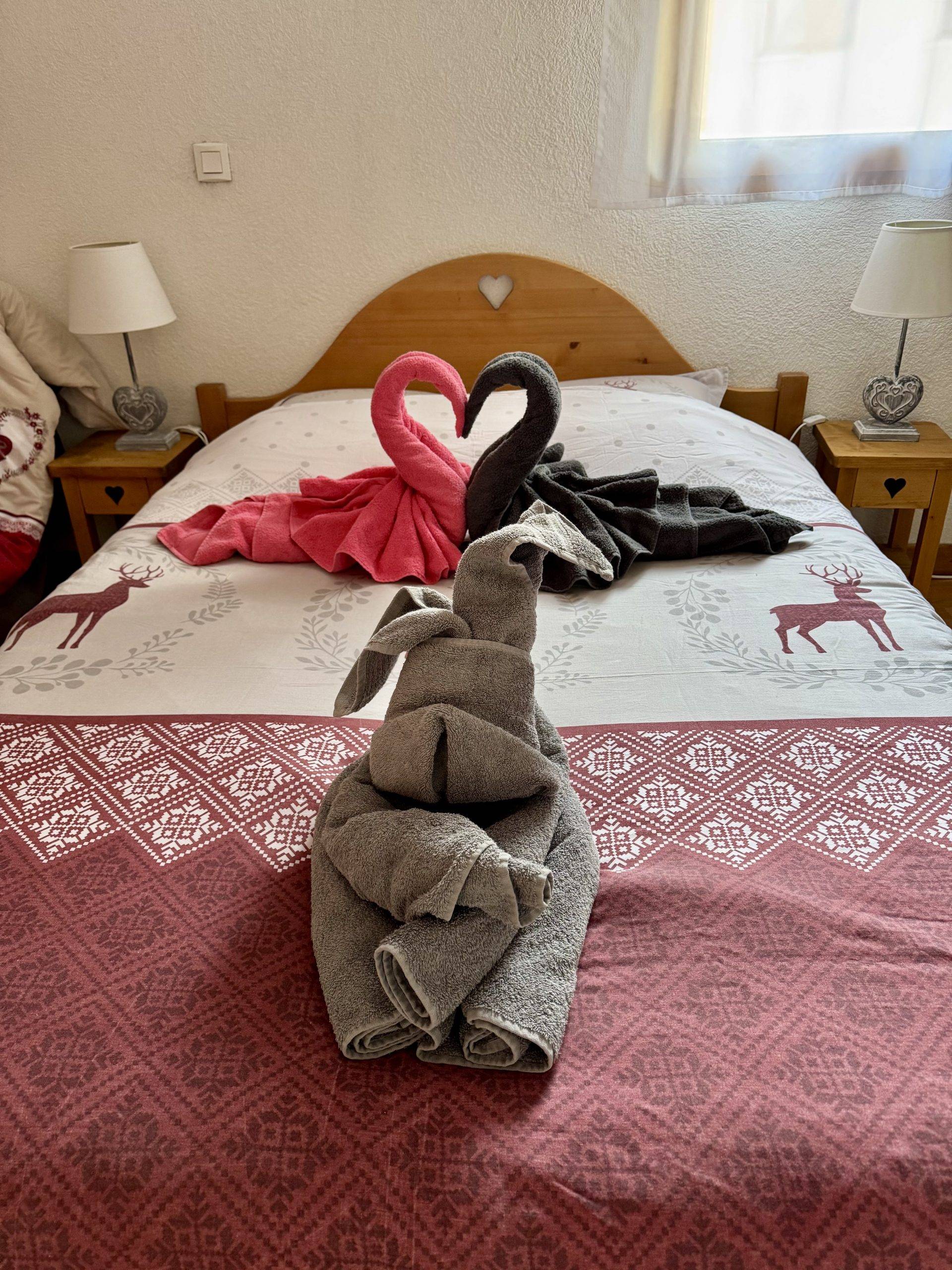 Pliage des serviettes personnalisé pour chaque voyageur